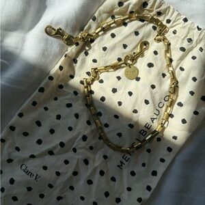 Clare V box chain shoulder strap